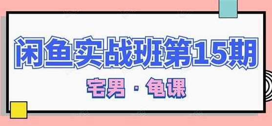 闲鱼怎么做赚钱？龟课-闲鱼无货源电商玩法，教程视频第15期财创网络学堂-引流教程-网赚教程-副业教程-引流技术-副业-网络赚钱项目课程网