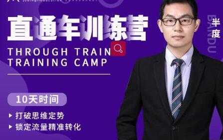 半度《淘宝直通车训练营》打破思维定势，锁定流量精准转化财创网络学堂-引流教程-网赚教程-副业教程-引流技术-副业-网络赚钱项目课程网