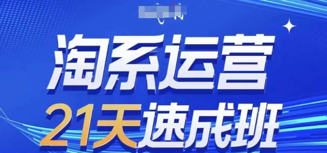 淘系运营21天速成班(更新25年3月)，0基础轻松搞定淘系运营，不做假把式-课程网