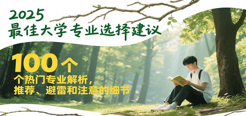 2025最佳大学专业选择建议，100个热门专业解析，推荐、避雷和注意的细节财创网络学堂-引流教程-网赚教程-副业教程-引流技术-副业-网络赚钱项目课程网