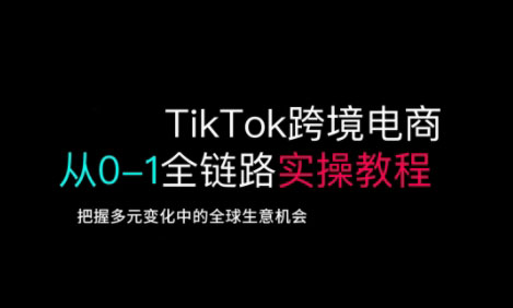 TikTok跨境电商从0-1全链路全方位实操教程，把握多元变化中的全球生意机会财创网络学堂-引流教程-网赚教程-副业教程-引流技术-副业-网络赚钱项目课程网