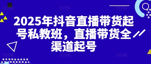 2025年抖音直播带货起号私教班，直播带货全渠道起号财创网络学堂-引流教程-网赚教程-副业教程-引流技术-副业-网络赚钱项目课程网