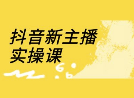 抖音新主播实操课，直播间流量运营线上实操课(18节)-课程网