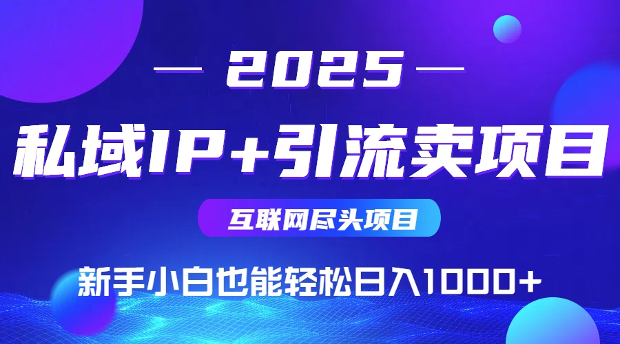 私域IP+卖项目，普通人小白也能轻松实现日入1000+-课程网