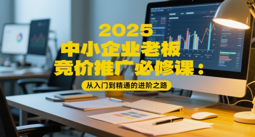 2025中小企业老板竞价推广必修课：从入门到精通的进阶之路财创网络学堂-引流教程-网赚教程-副业教程-引流技术-副业-网络赚钱项目课程网