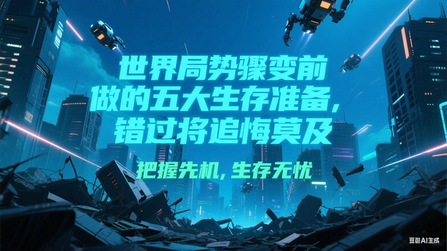 付费文章《世界局势骤变前必做的五大生存准备，错过将追悔莫及》财创网络学堂-引流教程-网赚教程-副业教程-引流技术-副业-网络赚钱项目课程网