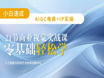 AIGC电商必备实操：21节平面设计实战课，教你玩转AI财创网络学堂-引流教程-网赚教程-副业教程-引流技术-副业-网络赚钱项目课程网