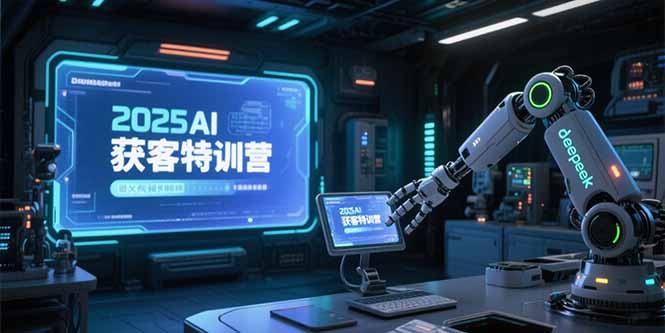 2025AI获客特训营，AI图文视频全制作，deepseek工具实操教学财创网络学堂-引流教程-网赚教程-副业教程-引流技术-副业-网络赚钱项目课程网