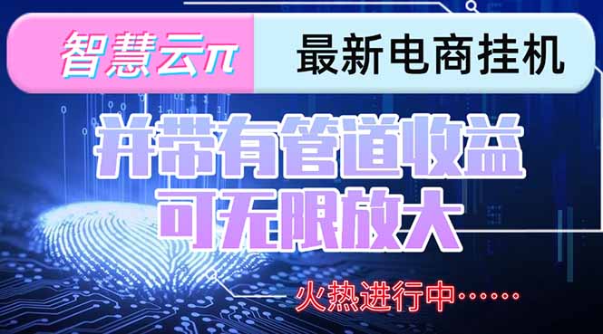 智慧云π电脑挂机单机每天收益300—500+ 并带有团队管道收益 可无限放大财创网络学堂-引流教程-网赚教程-副业教程-引流技术-副业-网络赚钱项目课程网